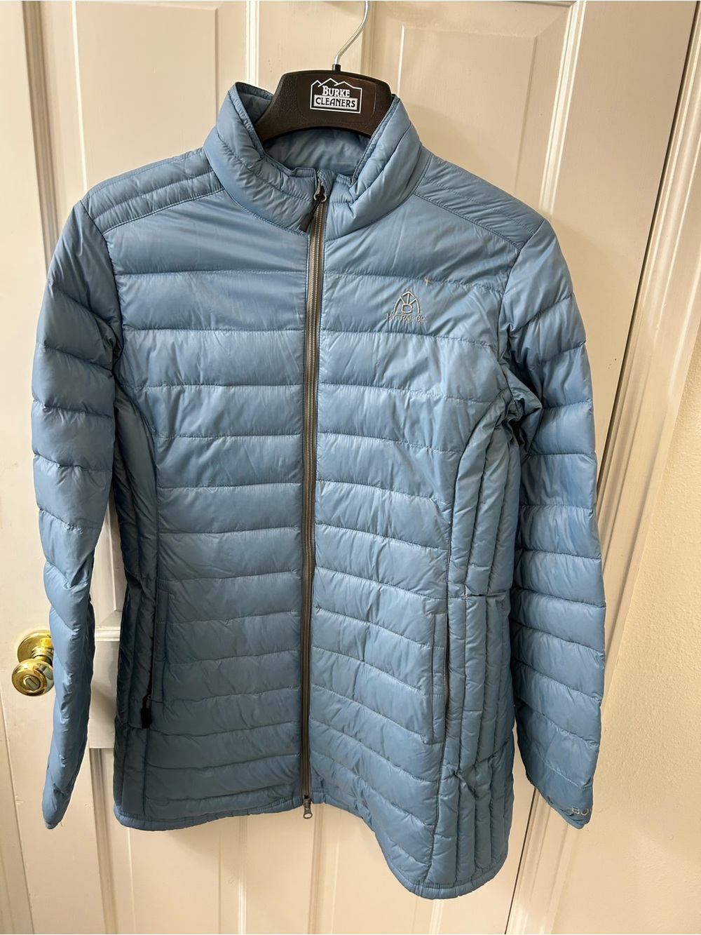 Light Blue Quilted Packable Jacket - Women's